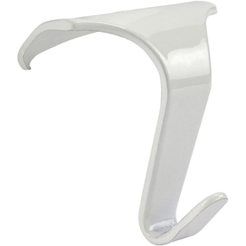 White picture rail - hooks, heavy