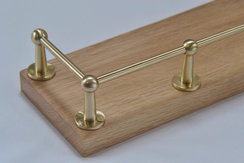 Solid brass fiddle rail - solid,