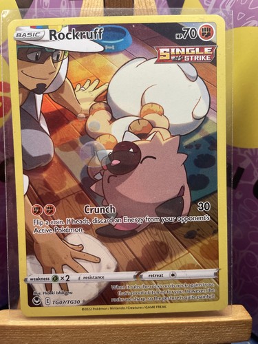 Pokemon rockruff tg07 silver - pokemon,
