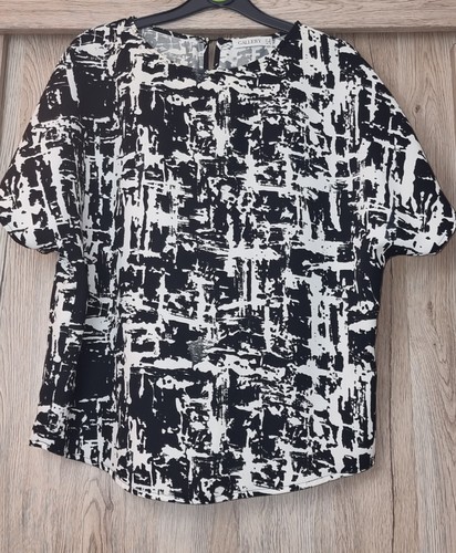 Women blouse black white - blouse,,